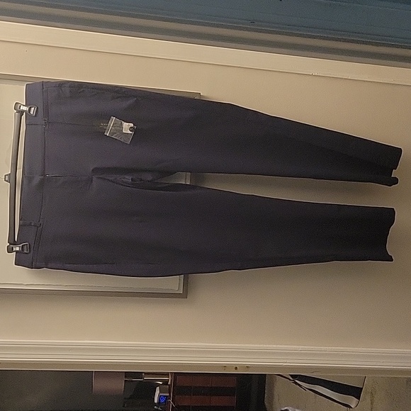 Navy Blue, twill cotton pants, Lane Bryant size 16R - Picture 1 of 13